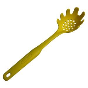 Farberware Discontinued Spaghetti Serving Spoon 10" Yellow Pasta Fork